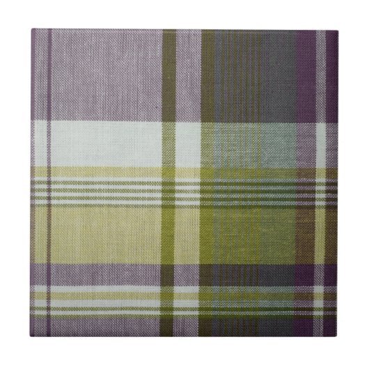 Karierte Keramik Fliese (Vorderseite)