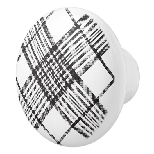 Karierte Keramik Keramikknauf (Rechts)