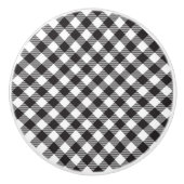 Karierte Keramik Keramikknauf (Vorderseite)