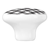 Karierte Keramik Keramikknauf (Seitenansicht)