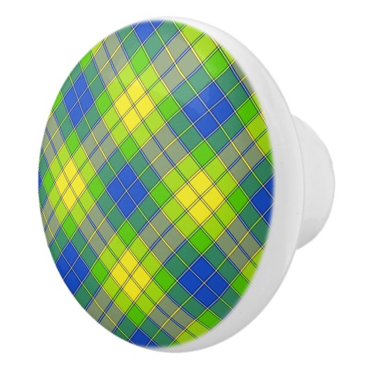 Karierte Keramik Keramikknauf (Rechts)