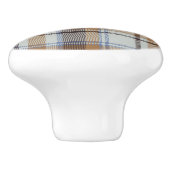 Karierte Keramik Keramikknauf (Seitenansicht)