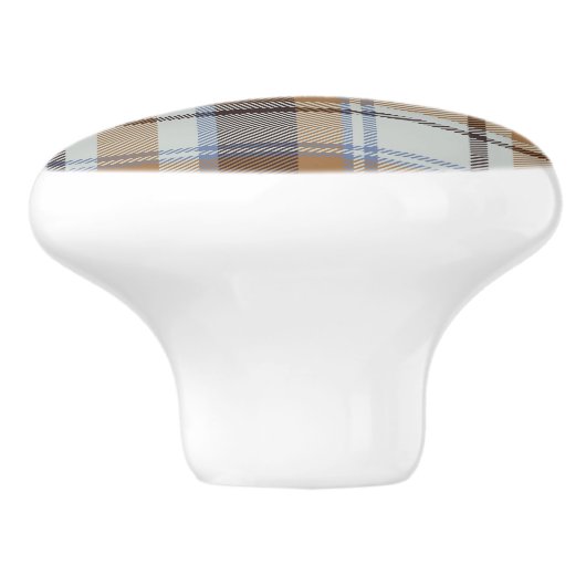 Karierte Keramik Keramikknauf (Seitenansicht)