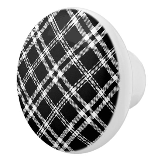 Karierte Keramik Keramikknauf (Rechts)