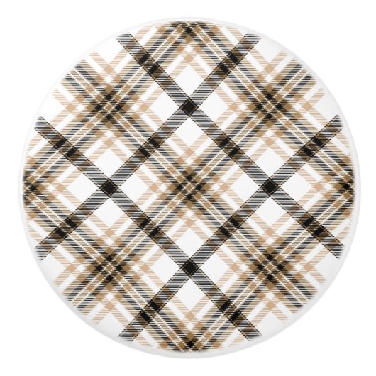 Karierte Keramik Keramikknauf (Vorderseite)