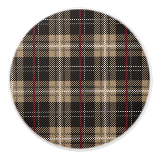 Karierte Keramik Keramikknauf (Vorderseite)