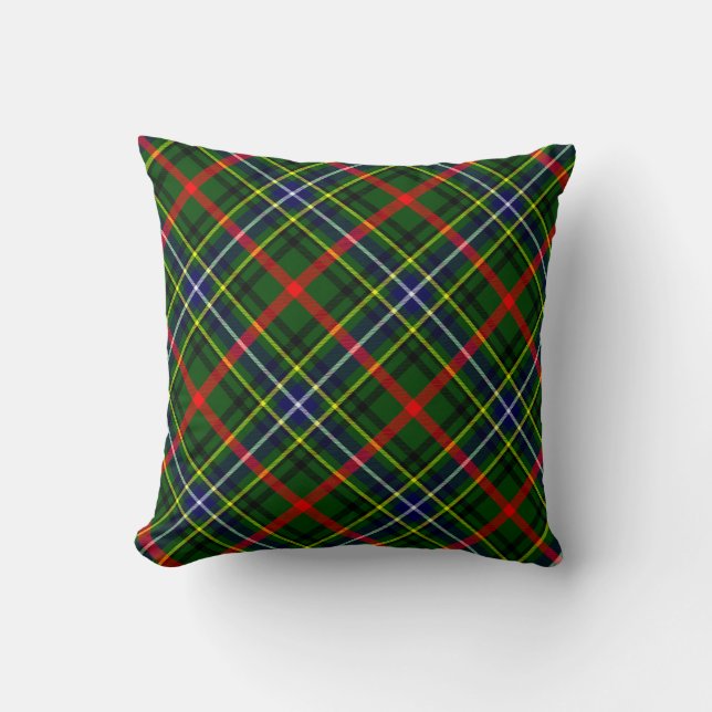 Karierte Kissen Bisset Muster Tartan Kissen (Vorderseite)