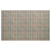 karierte klassische grüne rote Beige des checkered Stoff (Yard (91,4 cm))