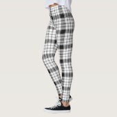 karierte Leggings braun und weiß Leggings (Links)