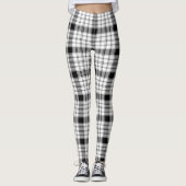 karierte Leggings braun und weiß Leggings (Vorderseite)
