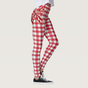 Karierte Leggings im Gangnam-Stil mit Niedlicher B