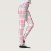 Karierte Leggings in Rosa und Grau Retro (Rechts)