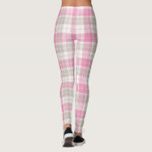 Karierte Leggings in Rosa und Grau Retro (Rückseite)