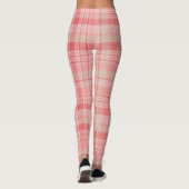 Karierte Leggings in weichrosa Farbe (Rückseite)