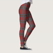 Karierte Leggings mit mehrfarbigem Rot (Rechts)