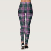 Karierte Leggings Rosa/Grün (Rückseite)