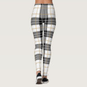 Karierte Leggings Schwarz/Weiß (Rückseite)