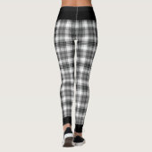 Karierte Leggings Schwarz/Weiß (Rückseite)
