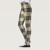 Karierte Leggings von Frauen in Beige/Schwarz (Links)