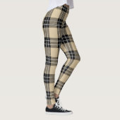 Karierte Leggings von Frauen in Beige/Schwarz (Rechts)