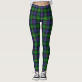 Karierte Leggings von Green und Blue Tartan (Vorderseite)