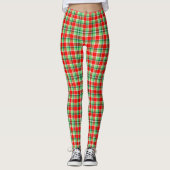 Karierte Leggings zu Weihnachten (Vorderseite)
