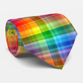 Karierte LGBTQ+ Krawatte (Gerollt)