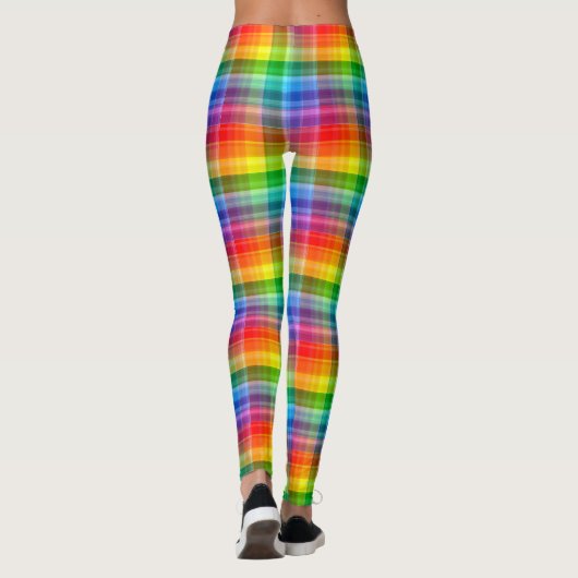 Karierte LGBTQ+ Leggings (Rückseite)