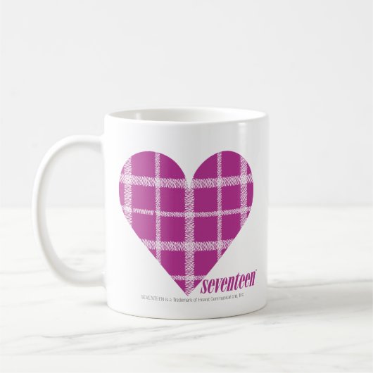 Karierte lila 2 kaffeetasse (Links)