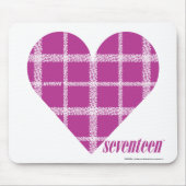 Karierte lila 2 mousepad (Vorne)