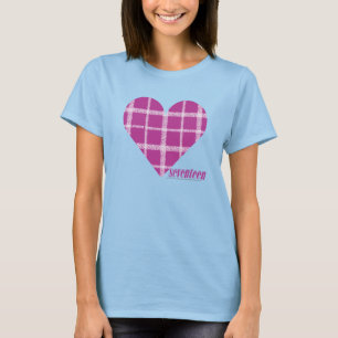 Karierte lila 2 T-Shirt