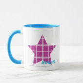 Karierte lila 3 tasse (Links)