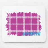 Karierte lila 4 mousepad (Vorne)
