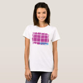 Karierte lila 4 T-Shirt (Vorne ganz)