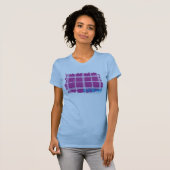 Karierte lila 4 T-Shirt (Vorne ganz)