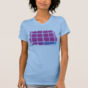Karierte lila 4 T-Shirt