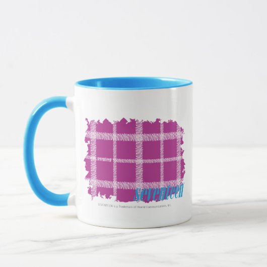 Karierte lila 4 tasse (Links)