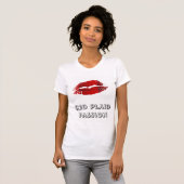 Karierte Lippen T-Shirt (Vorne ganz)