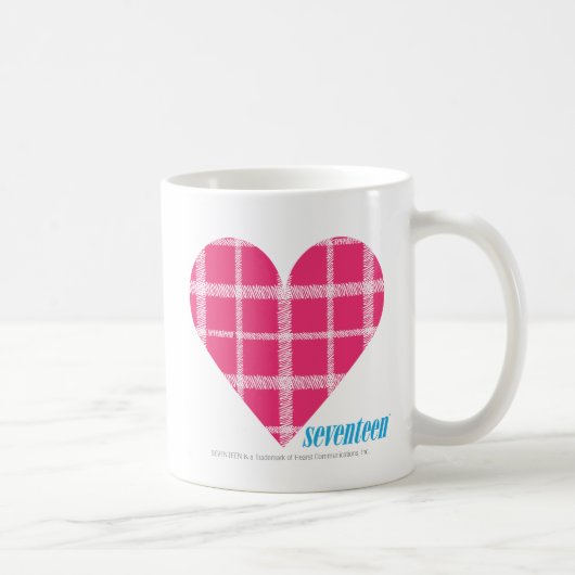 Karierte Magenta 2 Kaffeetasse (Rechts)