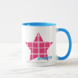 Karierte Magenta 3 Tasse