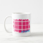 Karierte Magenta 4 Kaffeetasse (Links)
