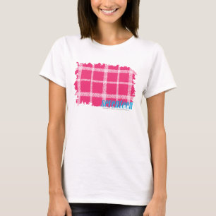 Karierte Magenta 4 T-Shirt