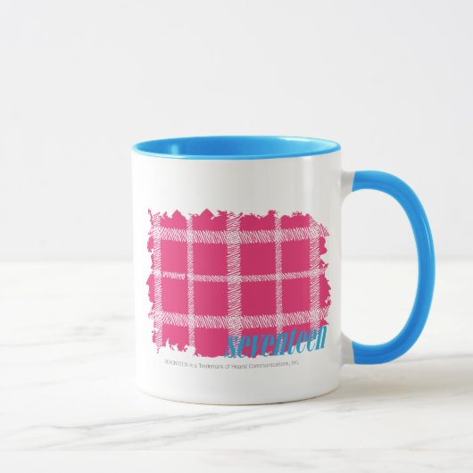 Karierte Magenta 4 Tasse (Rechts)