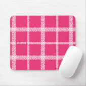 Karierte Magenta Mousepad (Mit Mouse)