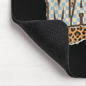Karierte Mama Leopard Muttertag Neue Mutter Leben Mousepad (Ecke)