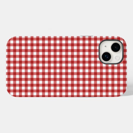 Karierte Minimalistische Weihnachten Case-Mate iPhone Hülle (Rückseite (Horizontal))