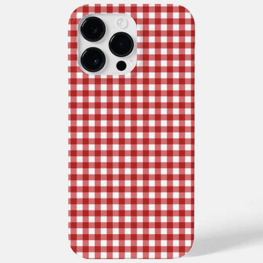 Karierte Minimalistische Weihnachten Case-Mate iPhone Hülle (Rückseite)