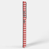 Karierte Minimalistische Weihnachten Samsung Galaxy Hülle (Rechte Seite)