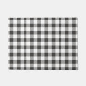 Karierte Minimalistische Weihnachtsfeier Fußmatte (Vorderseite)