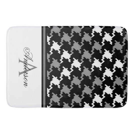 Karierte Monogramm Badematte (Vorderseite)